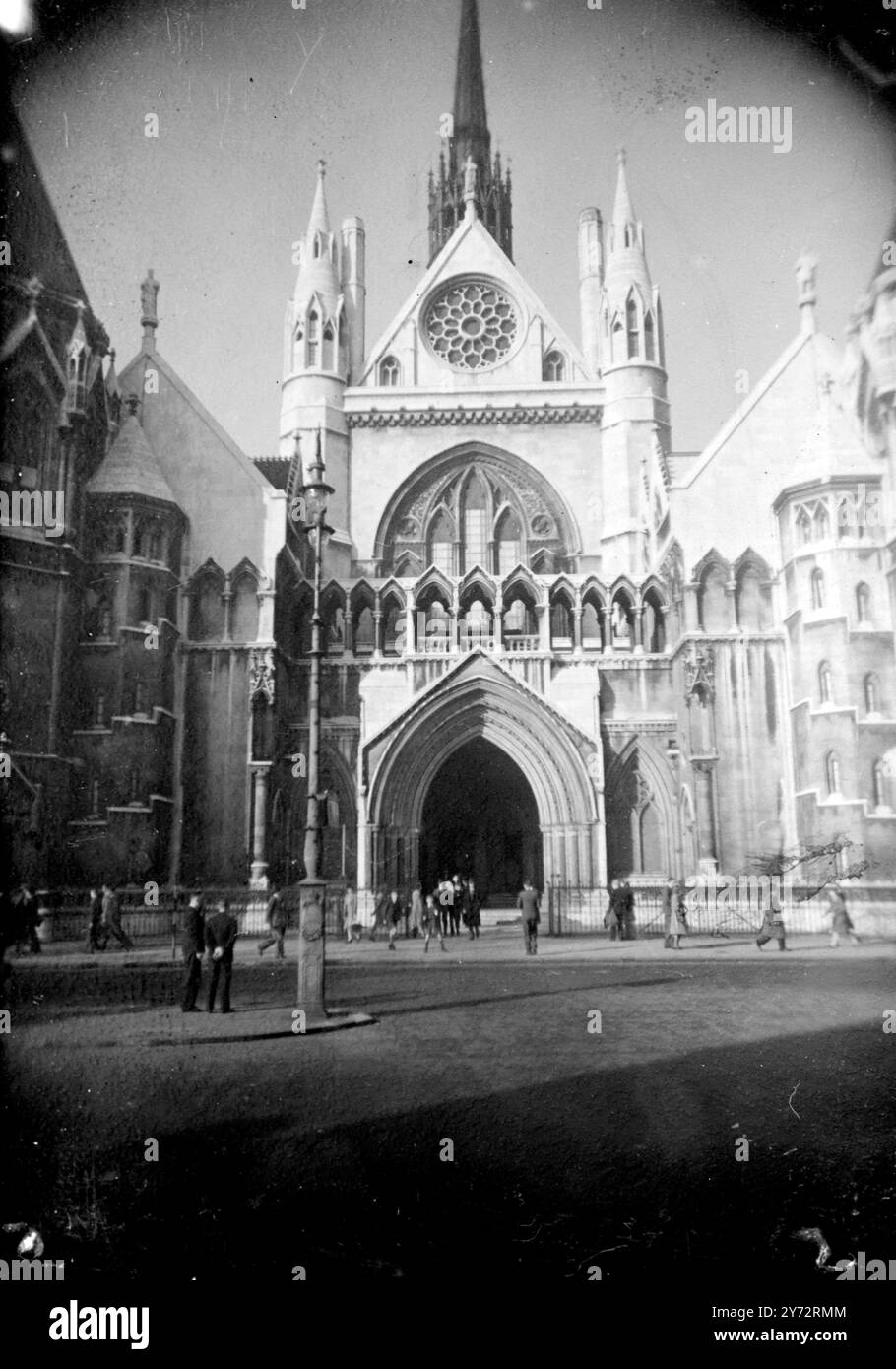 Les cours de droit de Strand, Londres. 7 novembre 1945 Banque D'Images