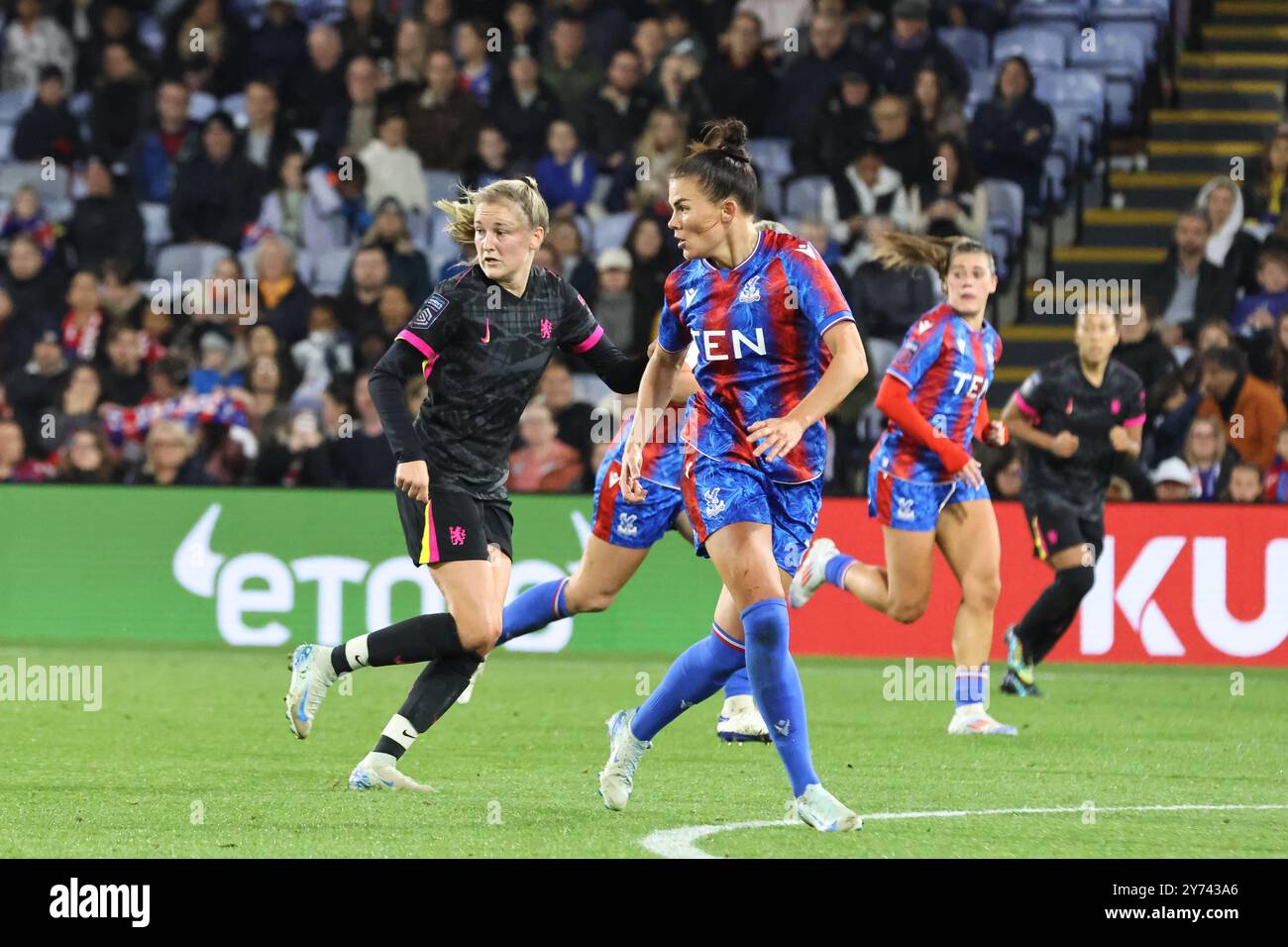 Katrine Veje (Crystal Palace 2) pendant le match WSL entre Crystal Palace et Chelsea à Selhurst Park, Londres, Angleterre (Bettina Weissensteiner/SPP) crédit : SPP Sport Press photo. /Alamy Live News Banque D'Images