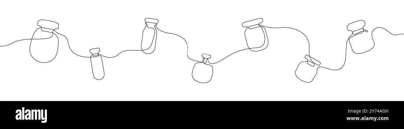 Icône de contour de parfum. Vecteur jars vide. Icône de ligne de vecteur de parfum. Illustration de Vecteur