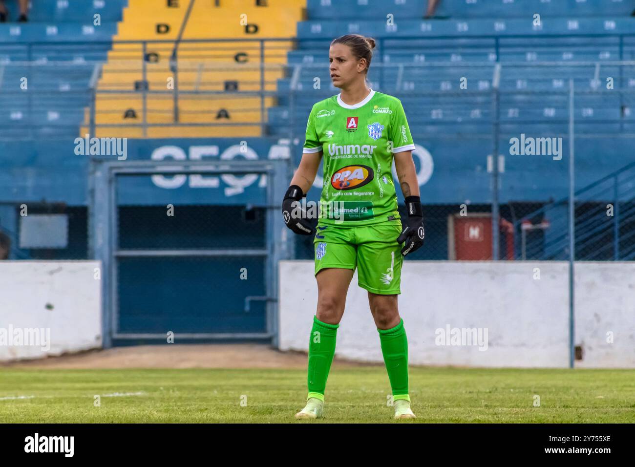 Match entre Corinthians et Marília, valable pour le Championnat Paulista féminin 2024, qui s'est tenu au stade Bento de Abreu Sampaio Vidal, connu sous le nom de Abreuzão, à Marília, SP Banque D'Images