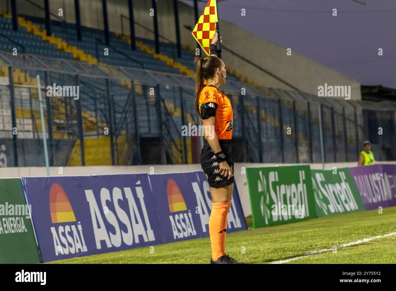 Match entre Corinthians et Marília, valable pour le Championnat Paulista féminin 2024, qui s'est tenu au stade Bento de Abreu Sampaio Vidal, connu sous le nom de Abreuzão, à Marília, SP Banque D'Images