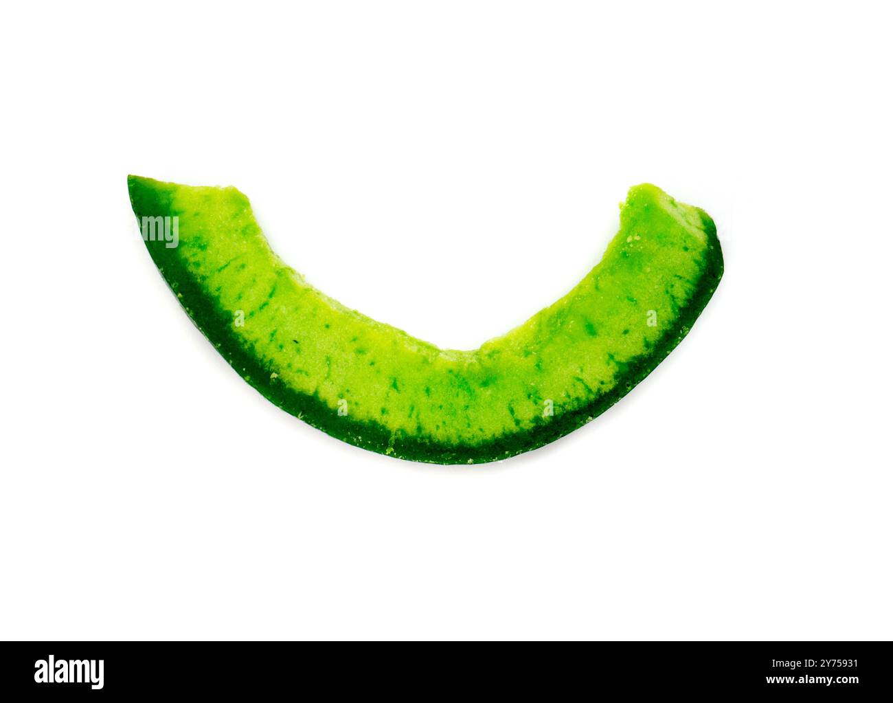 La clé citron séchée sur un blanc isolé. Banque D'Images