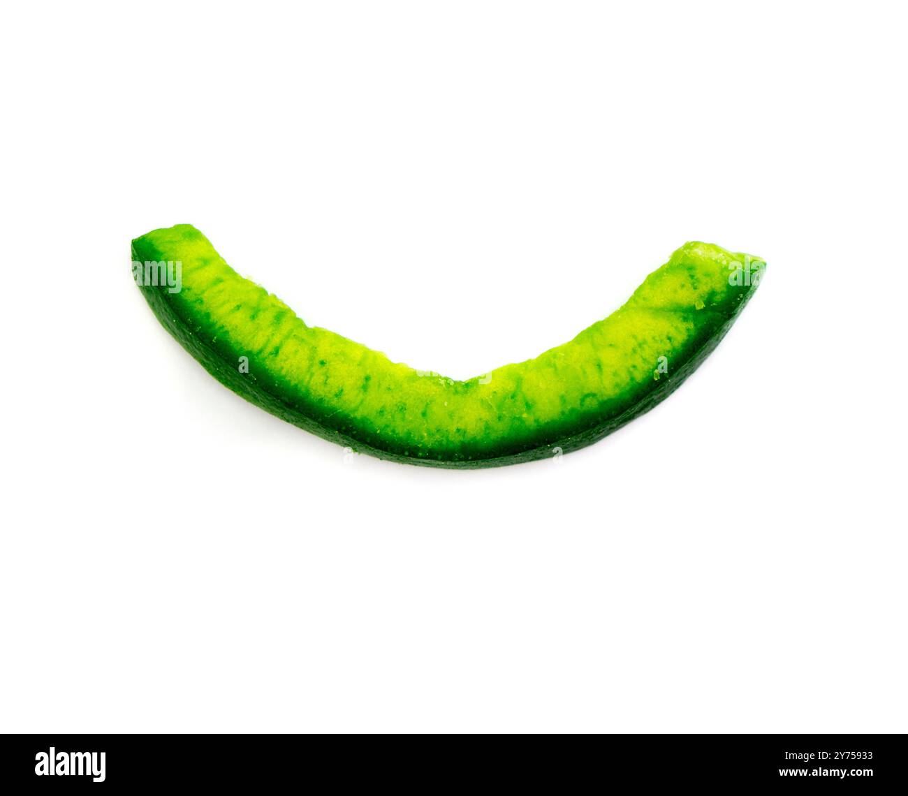 La clé citron séchée sur un blanc isolé. Banque D'Images