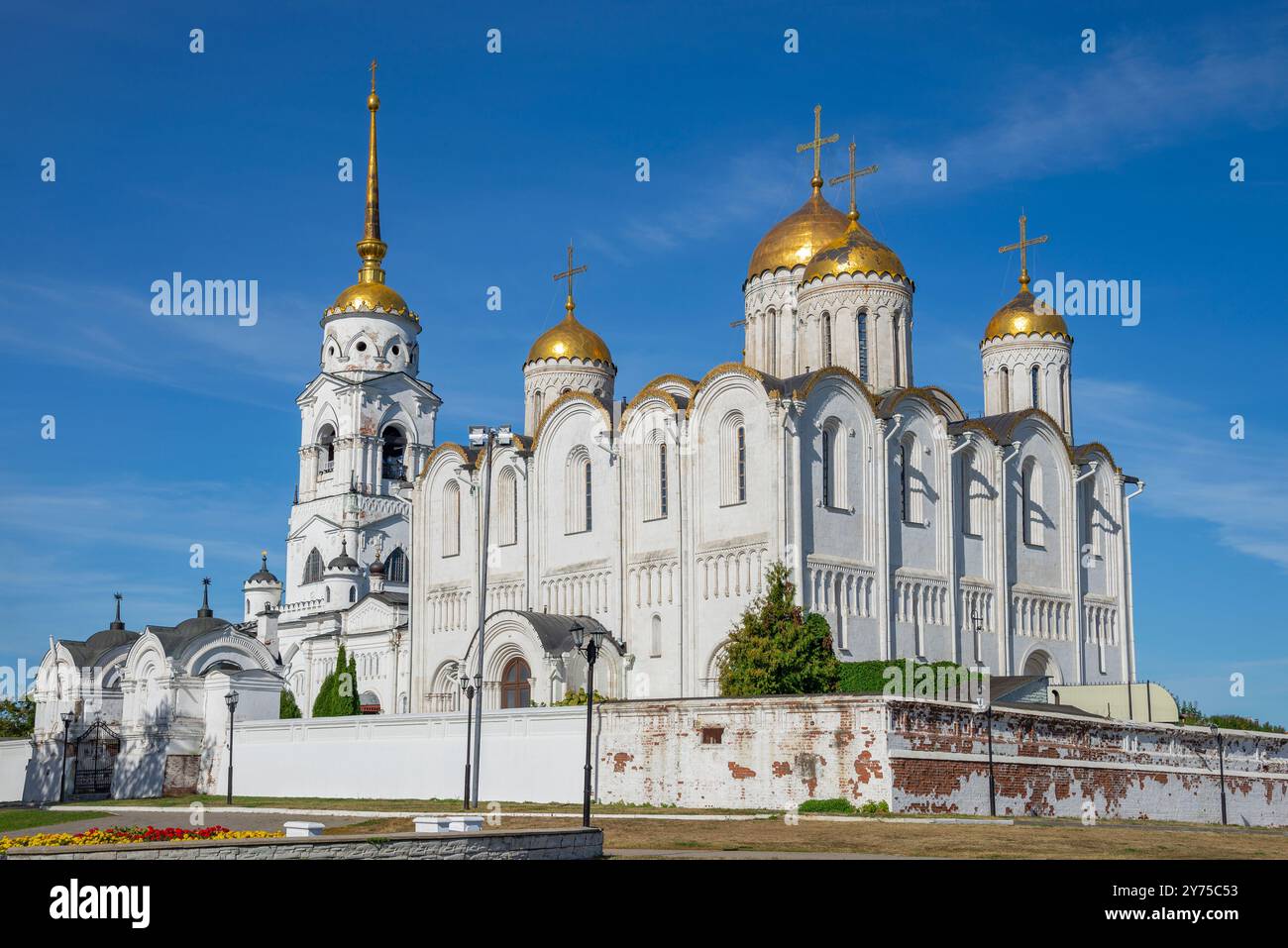 L'ancienne cathédrale de l'Assomption de la Bienheureuse Vierge Marie. Vladimir, l'anneau d'or de la Russie Banque D'Images