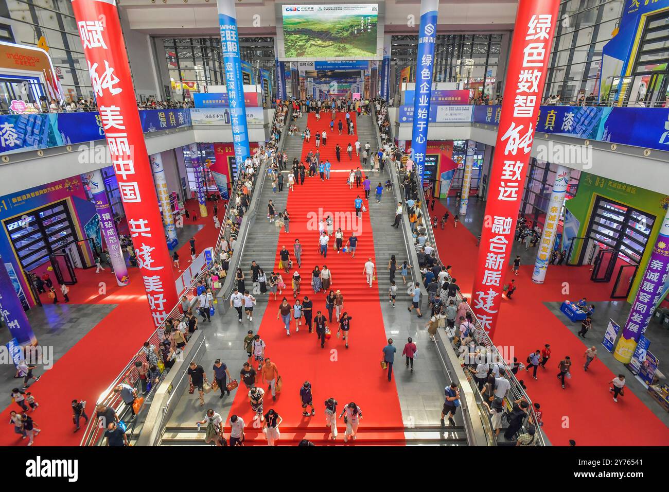 Nanning, Chine. 28 septembre 2024. NANNING, CHINE - le 28 SEPTEMBRE 2024 - le public a visité la 21e exposition China ASEAN Expo le 28 septembre 2024 à Nanning, Guangxi, Chine. (Photo de CFOTO/SIPA USA) crédit : Sipa US/Alamy Live News Banque D'Images