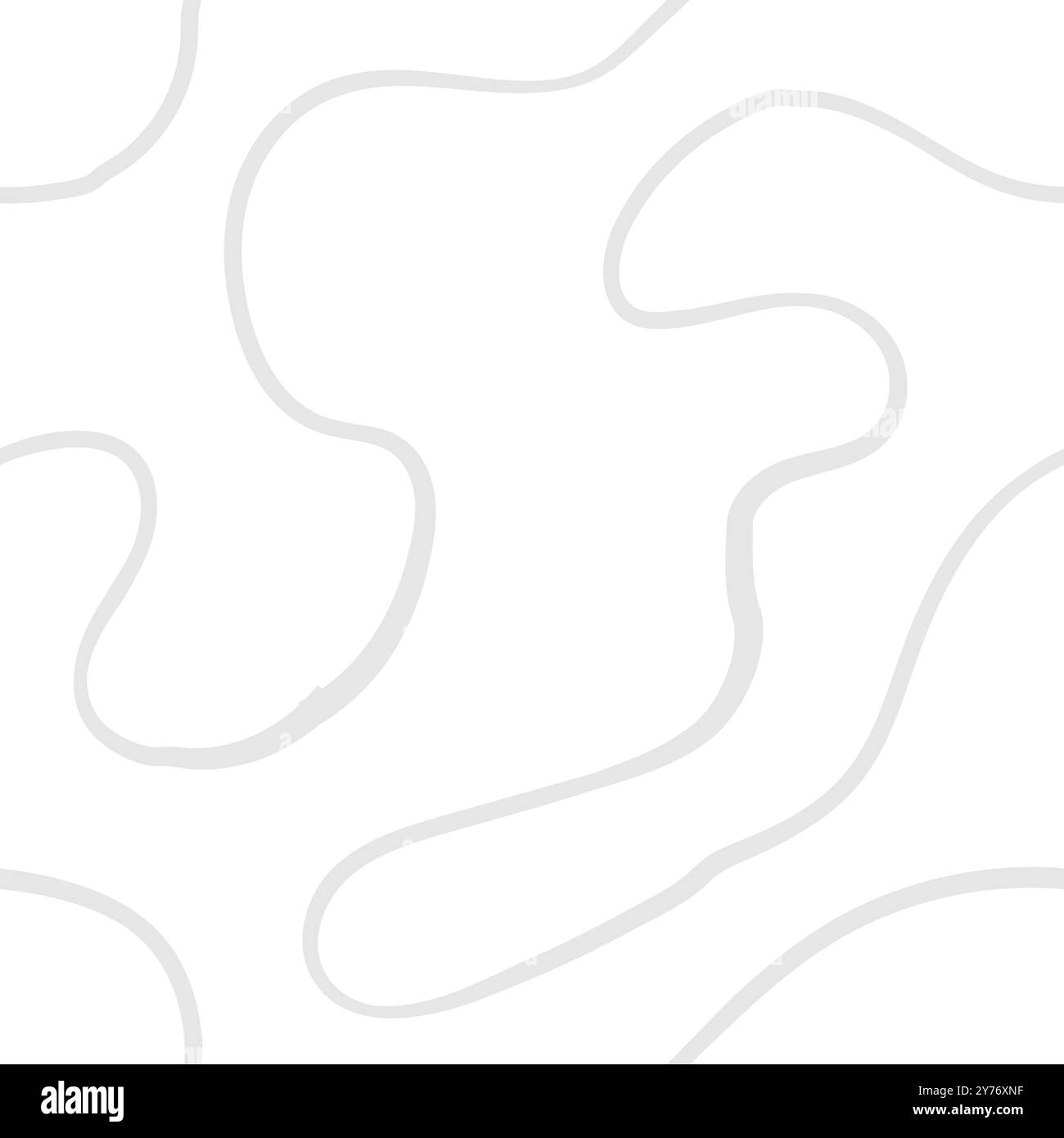 Motif abstrait sans couture avec des squiggles et des griffonnages. Lignes courbes tissées. L'encre chaotique gribouillonne la texture décorative. Griffonnages désordonnés, ondulés et bouclés l Illustration de Vecteur