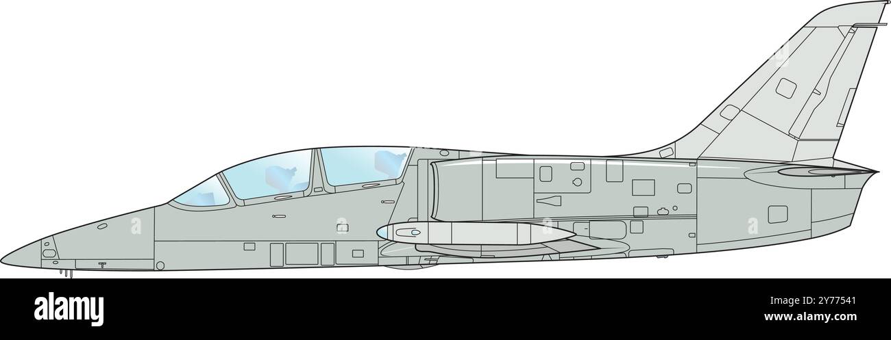 Tschechischer Strahltrainer Illustration de Vecteur