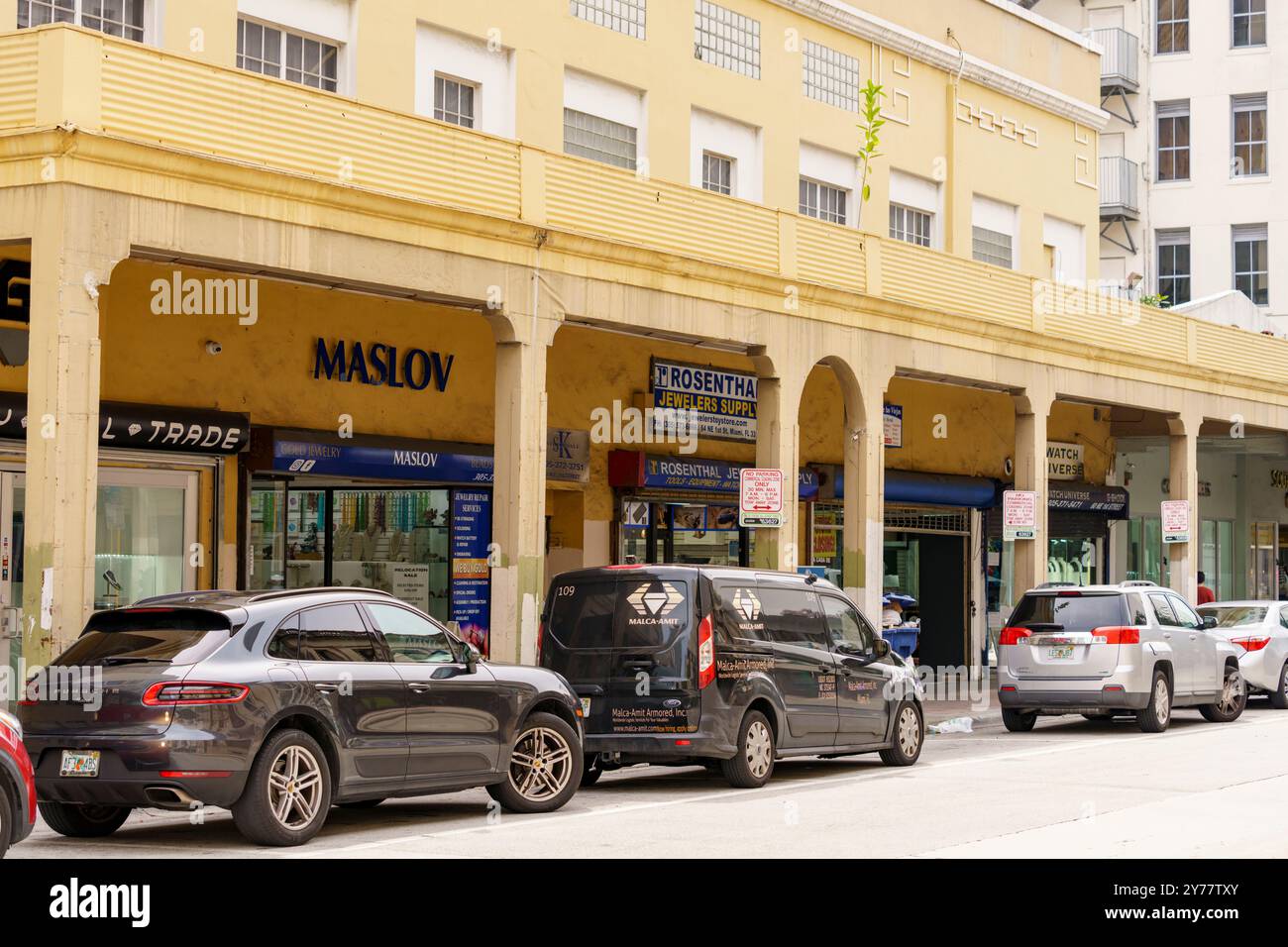 Miami, FL, États-Unis - 25 septembre 2024 : Miami Diamond and Jewelry district Banque D'Images