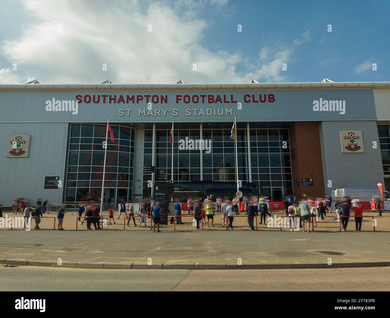 St Marys Stadium accueille le Southampton football Club dans le Hampshire, au Royaume-Uni Banque D'Images