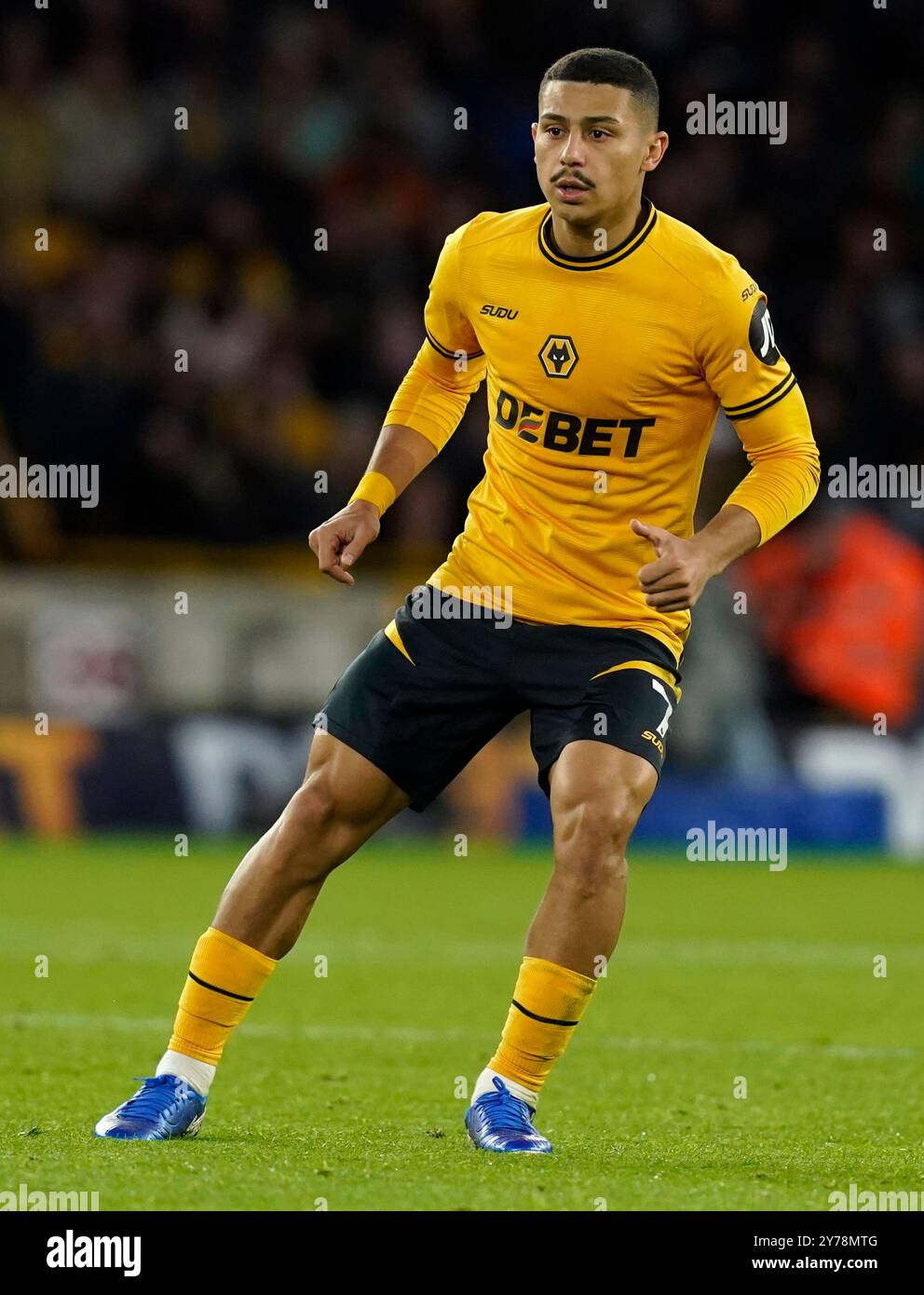 Wolverhampton, Royaume-Uni. 28 septembre 2024. Andr des Wolverhampton Wanderers lors du match de premier League à Molineux, Wolverhampton. Le crédit photo devrait se lire : Andrew Yates/Sportimage crédit : Sportimage Ltd/Alamy Live News Banque D'Images