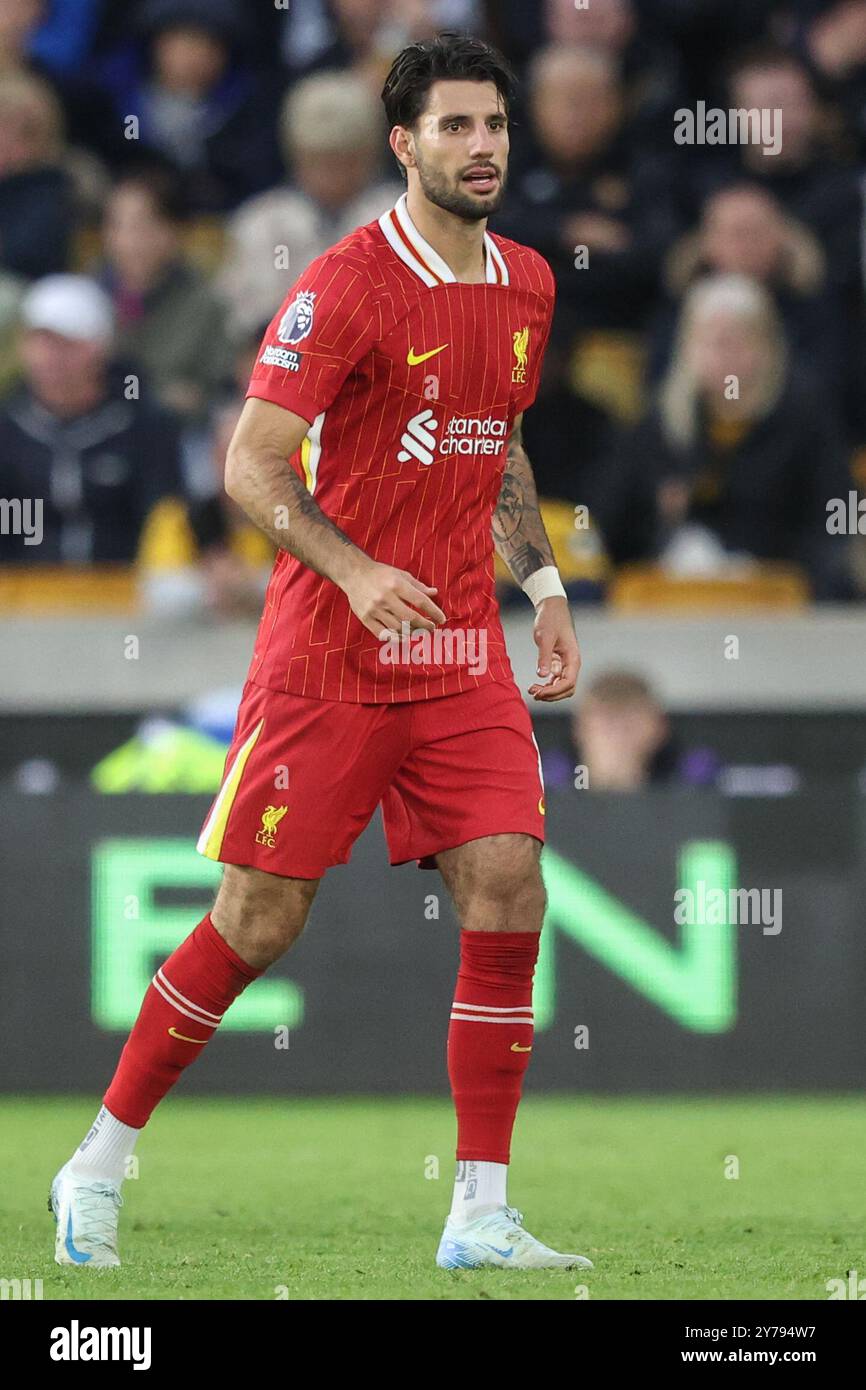 Wolverhampton, Royaume-Uni. 29 septembre 2024. Dominik Szoboszlai de Liverpool lors du match de premier League Wolverhampton Wanderers vs Liverpool à Molineux, Wolverhampton, Royaume-Uni, 28 septembre 2024 (photo par Alfie Cosgrove/News images) à Wolverhampton, Royaume-Uni le 29/09/2024. (Photo par Alfie Cosgrove/News images/SIPA USA) crédit : SIPA USA/Alamy Live News Banque D'Images