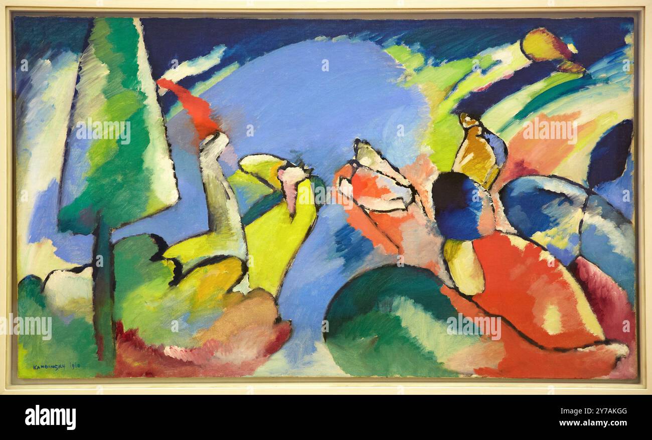 Improvisation XIV, 1910. Vassily Kandinsky. Centre George Pompidou. Musée National d'Art moderne. Paris. France Banque D'Images