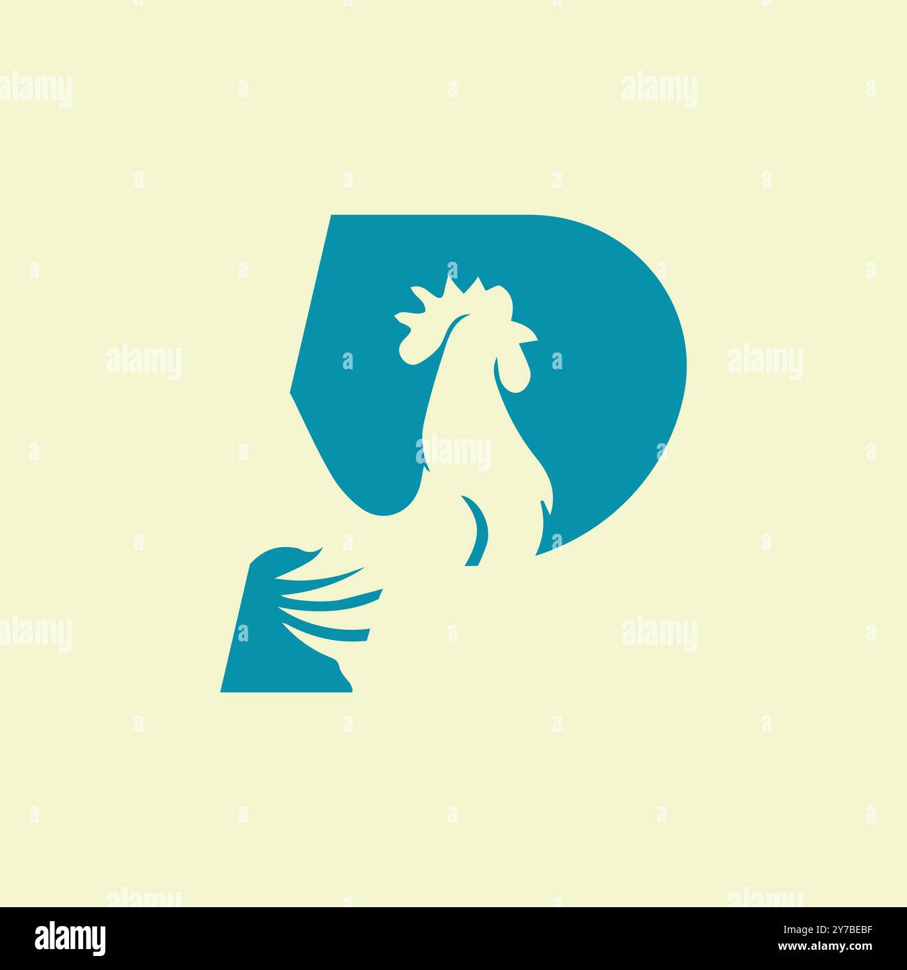 Lettre d'affaires créative et moderne logo P Illustration de Vecteur