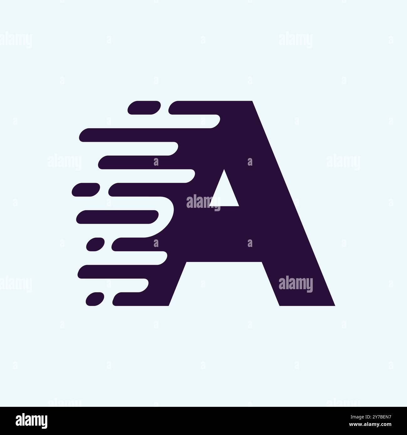 Lettre une conception de logo Illustration de Vecteur