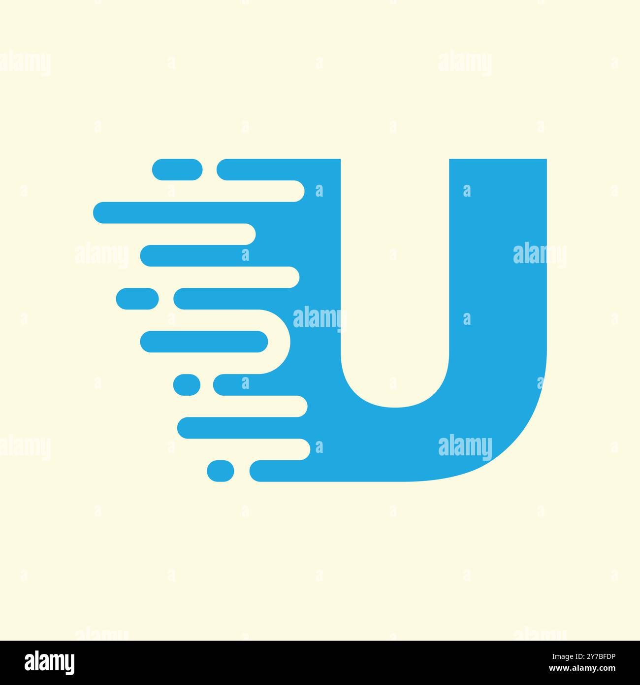 Design créatif et moderne lettre U logo Illustration de Vecteur