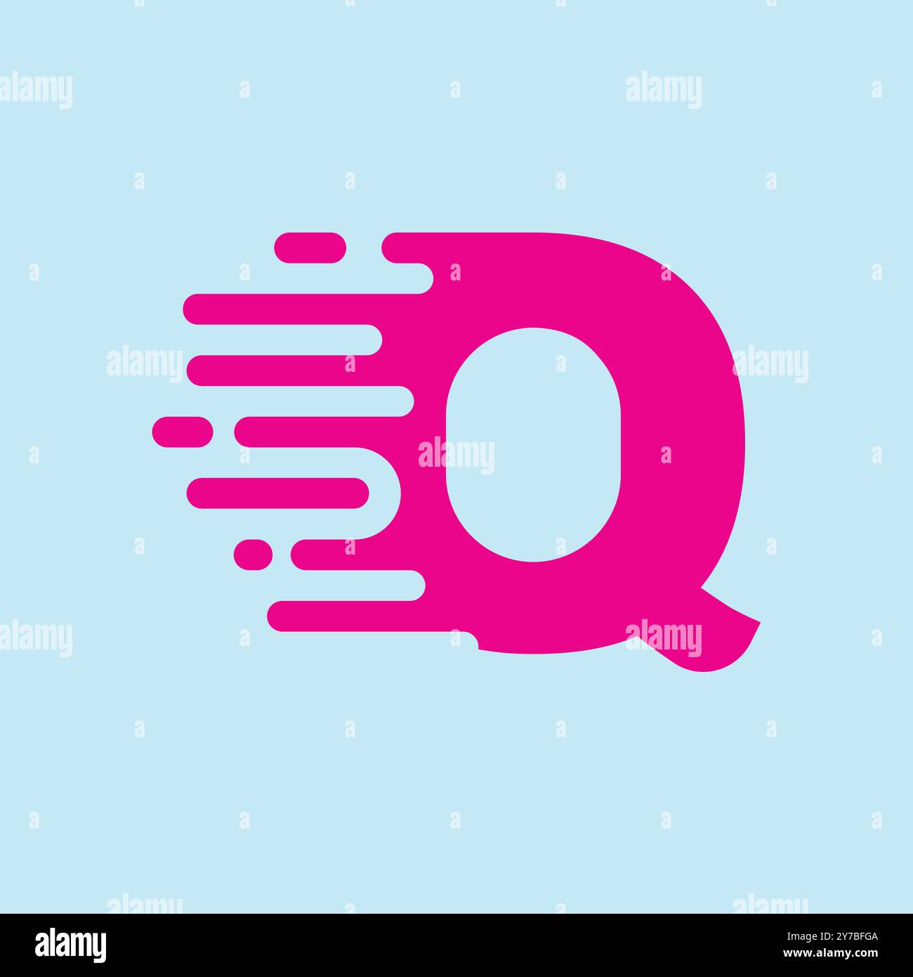 Technologie et moderne dernier Q logo Illustration de Vecteur