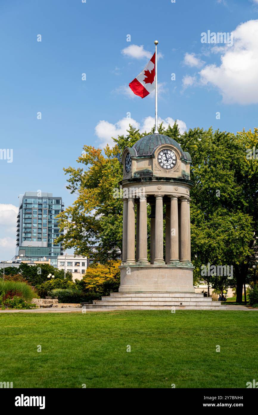 Tour de l'horloge Victoria Park Kitchener Ontario Canada. Banque D'Images