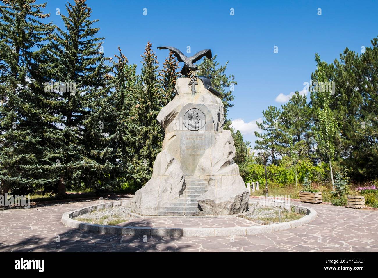 Kirghizistan, Karakol, Musée Nikolai Przewalski Banque D'Images