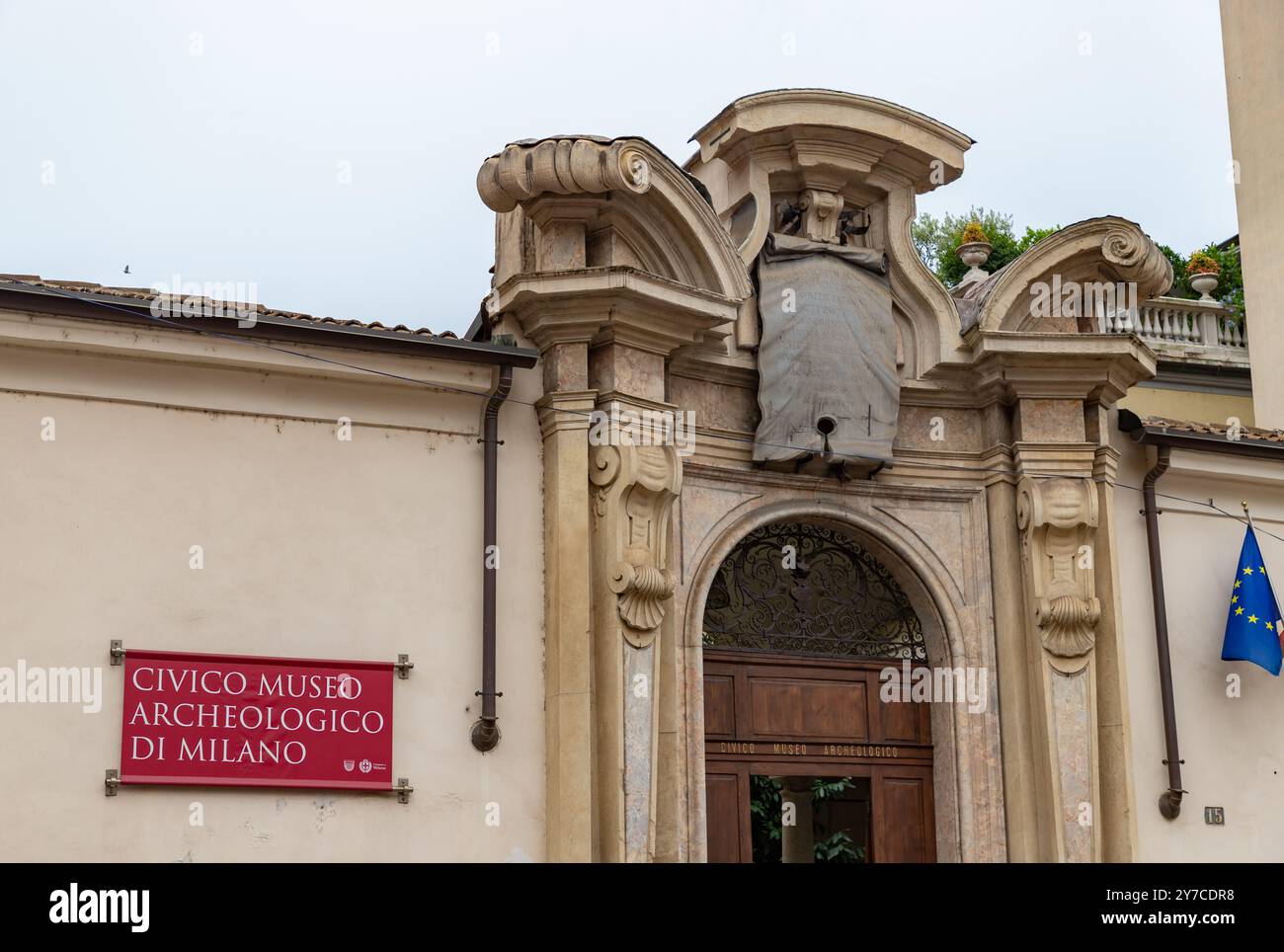 Une photo du Musée archéologique civique de Milan. Banque D'Images