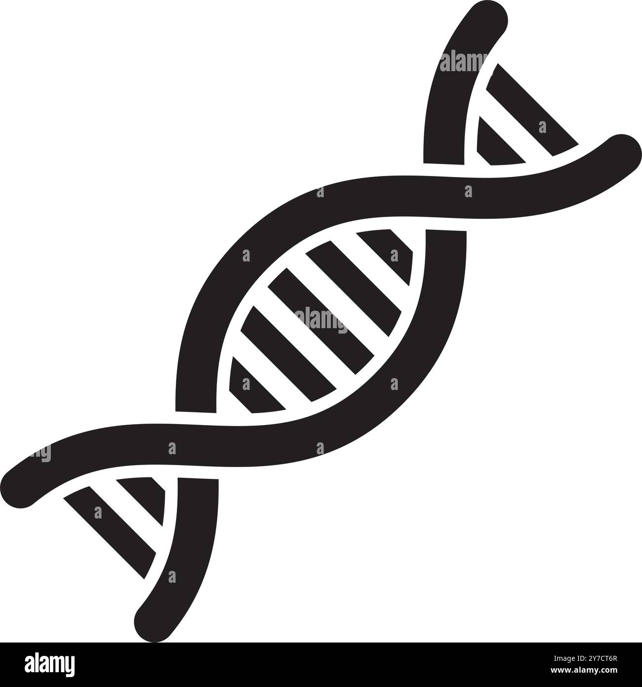 Conception de logo d'illustration vectorielle d'icône d'ADN Illustration de Vecteur