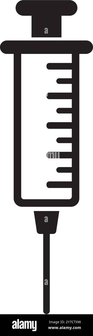 icône de seringue illustration vectorielle logo deisgn Illustration de Vecteur