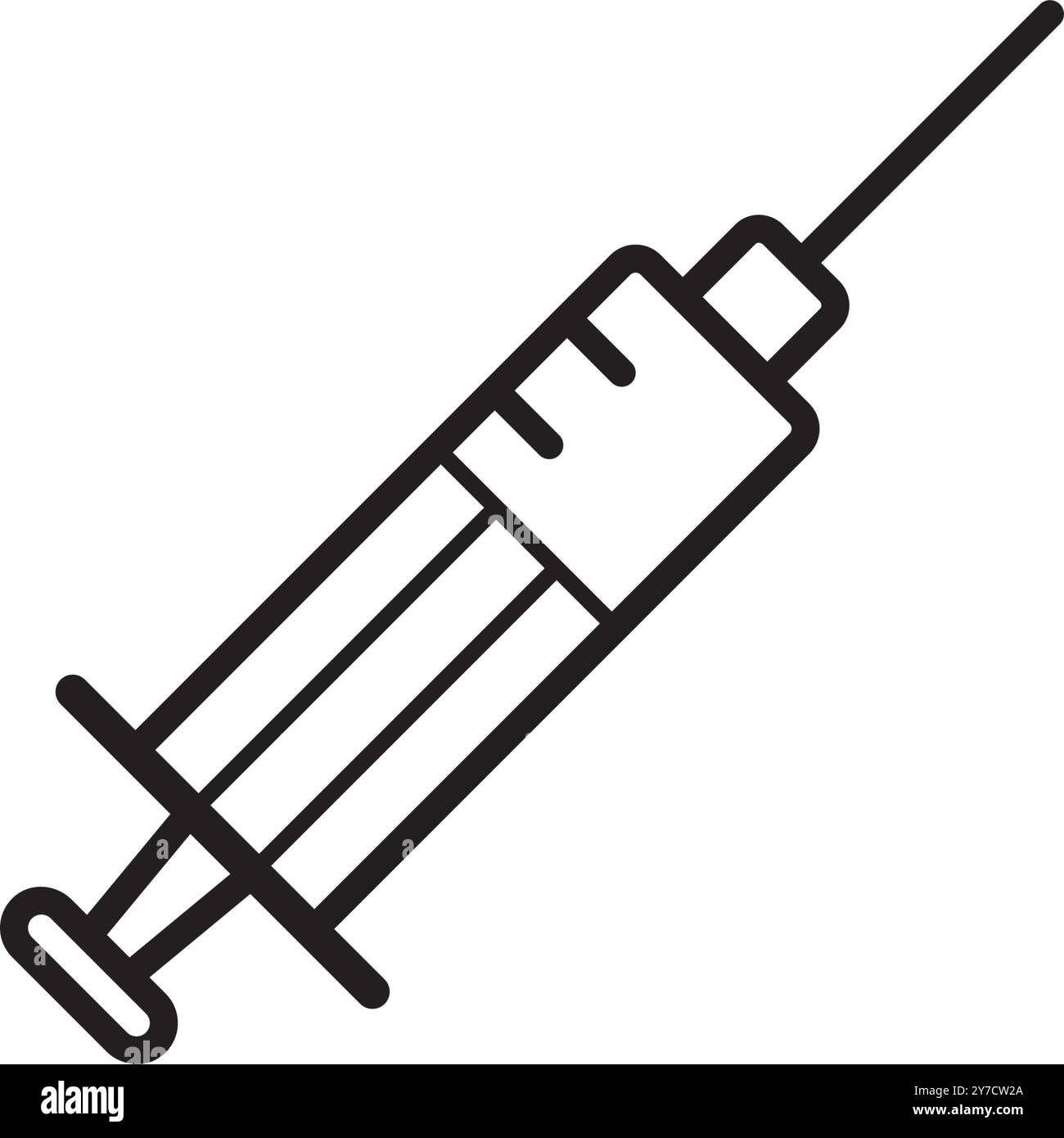 icône de seringue illustration vectorielle logo deisgn Illustration de Vecteur