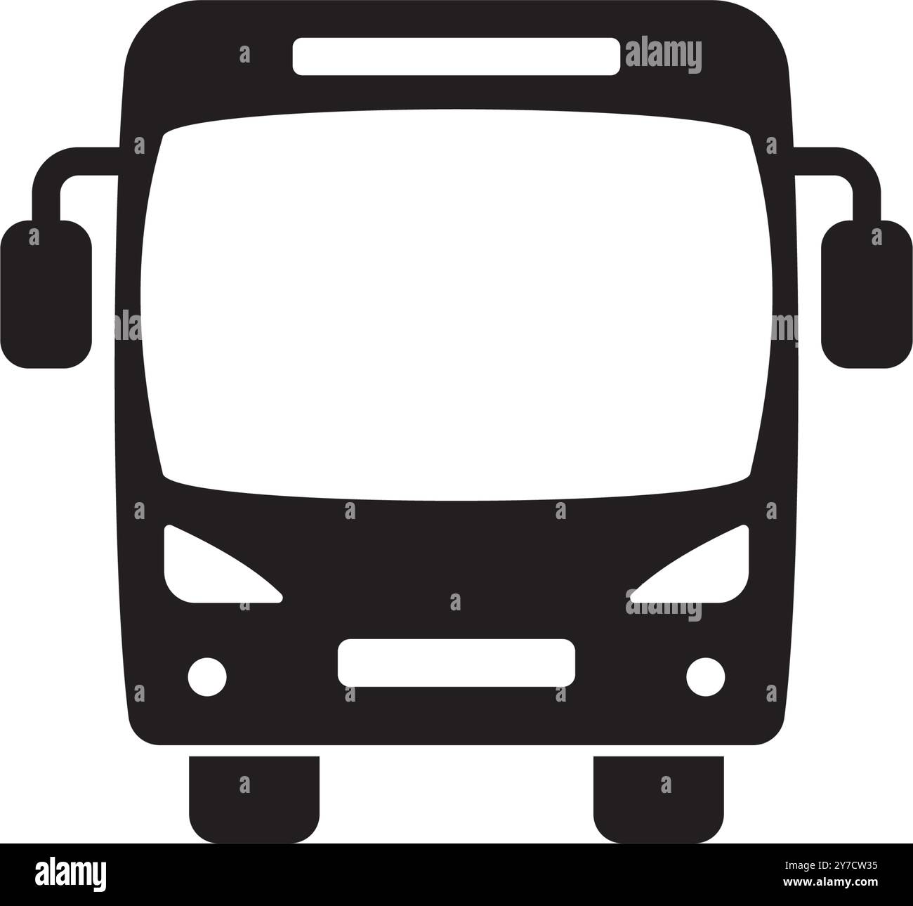conception de symbole d'illustration vectorielle d'icône de bus Illustration de Vecteur