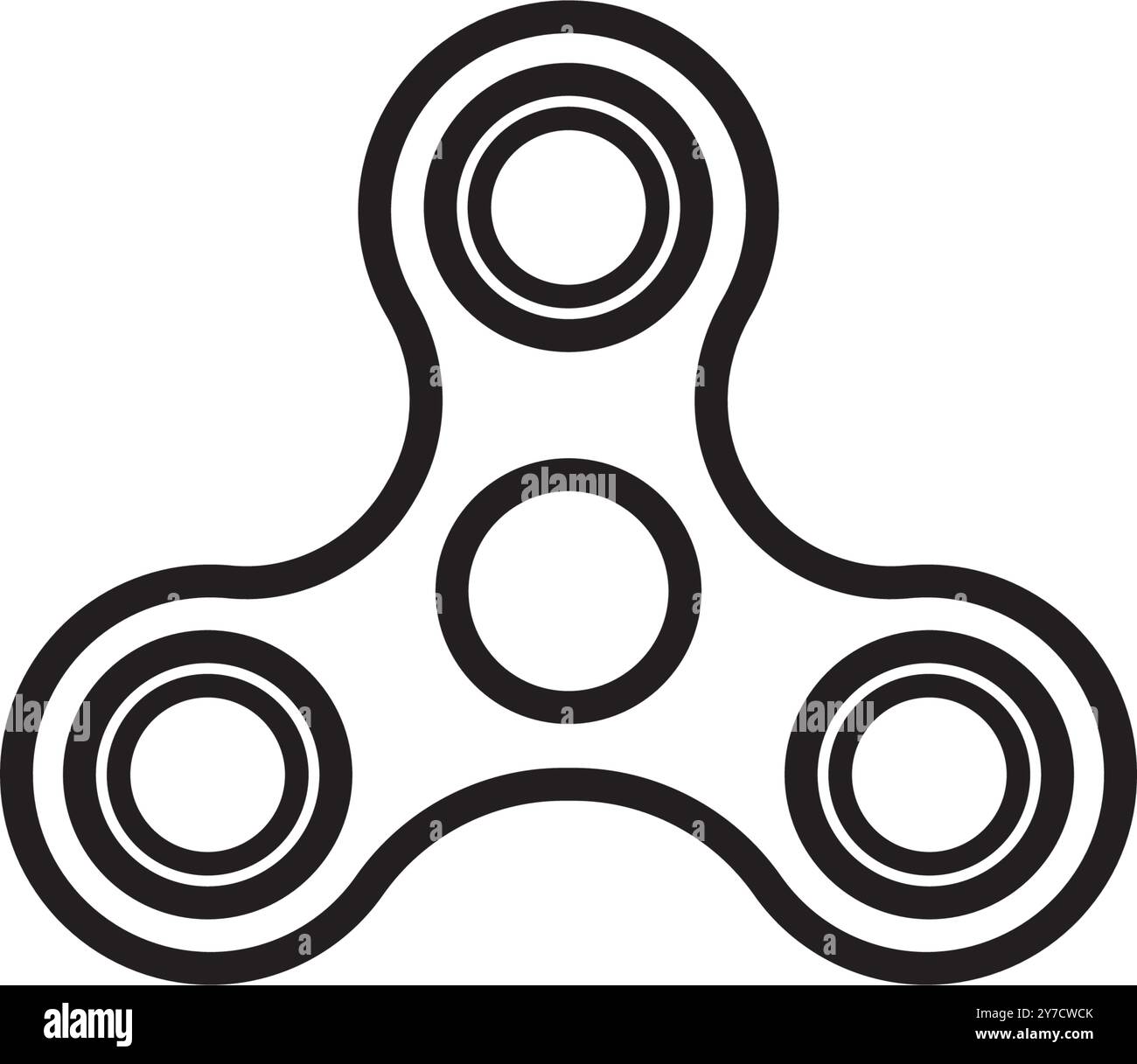 fidget spinner icône vecteur illustration logo Illustration de Vecteur