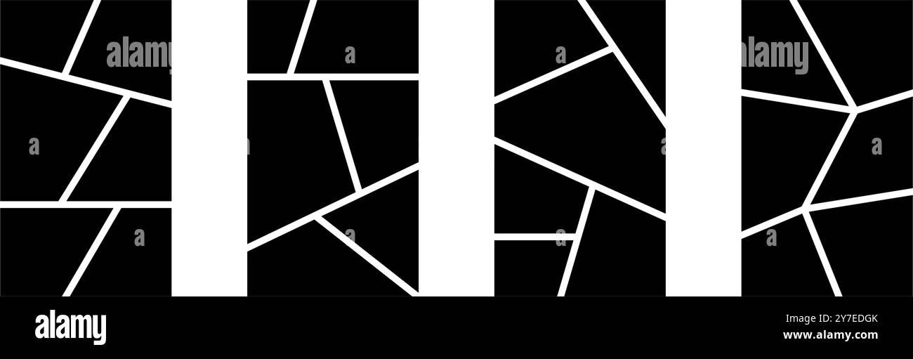 Ensemble de modèles de mise en page de collage d'images. Collection de grille de tableau d'humeur en mosaïque noire. 6 disposition de composition d'image. Idée d'album photo ou de mur de mémoire pour bannière, affiche, maquette, flyer, brochure. Vecteur Illustration de Vecteur