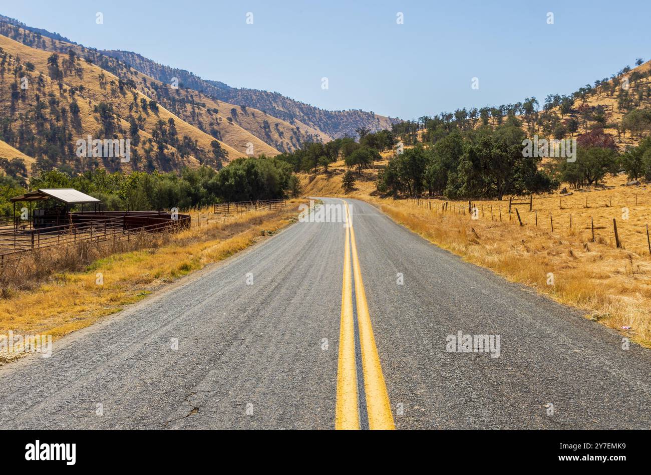 Paysage rural en Californie. Campagne des États-Unis Banque D'Images