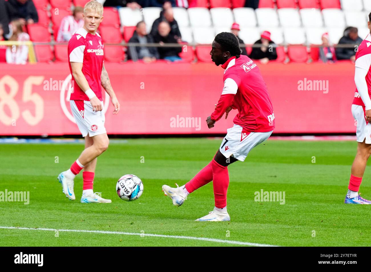 Danemark. 29 septembre 2024. Match de Superliga entre AAB et Soenderjyske à Aalborg Portland Park le dimanche 29 septembre 2024. Crédit : Ritzau/Alamy Live News Banque D'Images