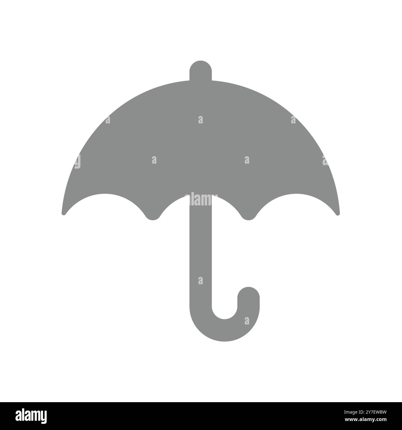 Ouvrir l'icône de vecteur parapluie. Symbole météo, météorologie et assurance. Illustration de Vecteur