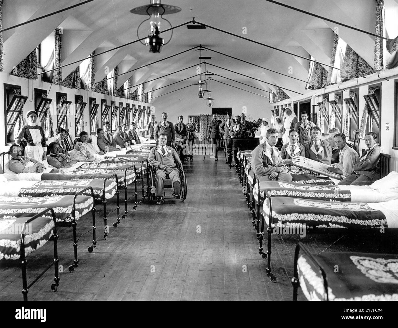 Hôpital de la première Guerre mondiale 1918 Banque D'Images