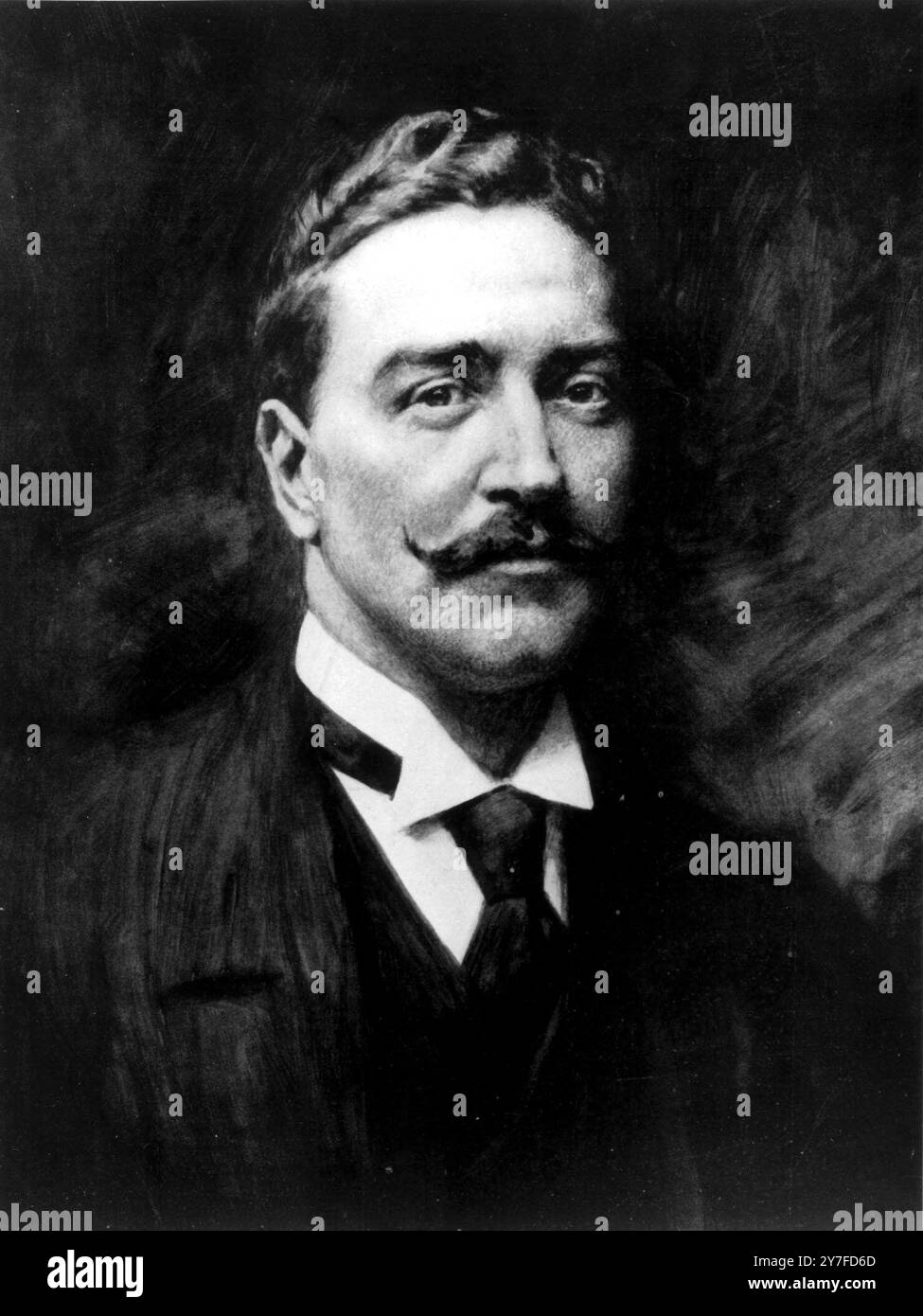 Joseph Bruce Ismay, un survivant du Titanic. Avril 1912 Banque D'Images