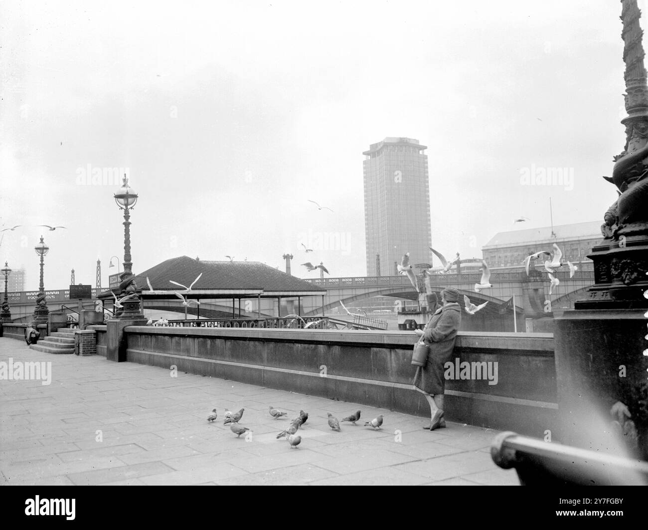 Vue du nouveau bâtiment Vickers à Millbank, Londres SW. 23 mars 1962 Banque D'Images