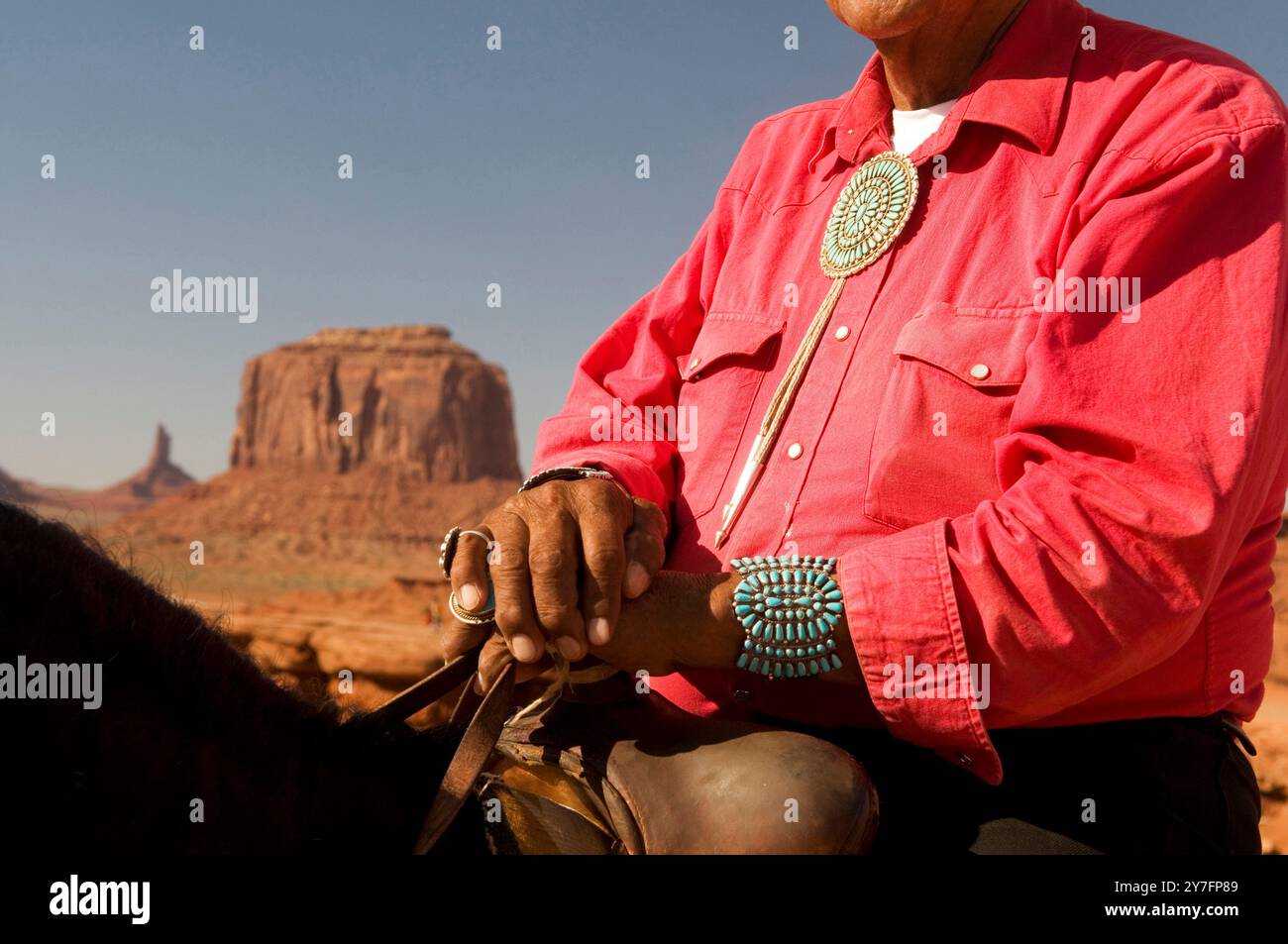 Un Navajo. Banque D'Images