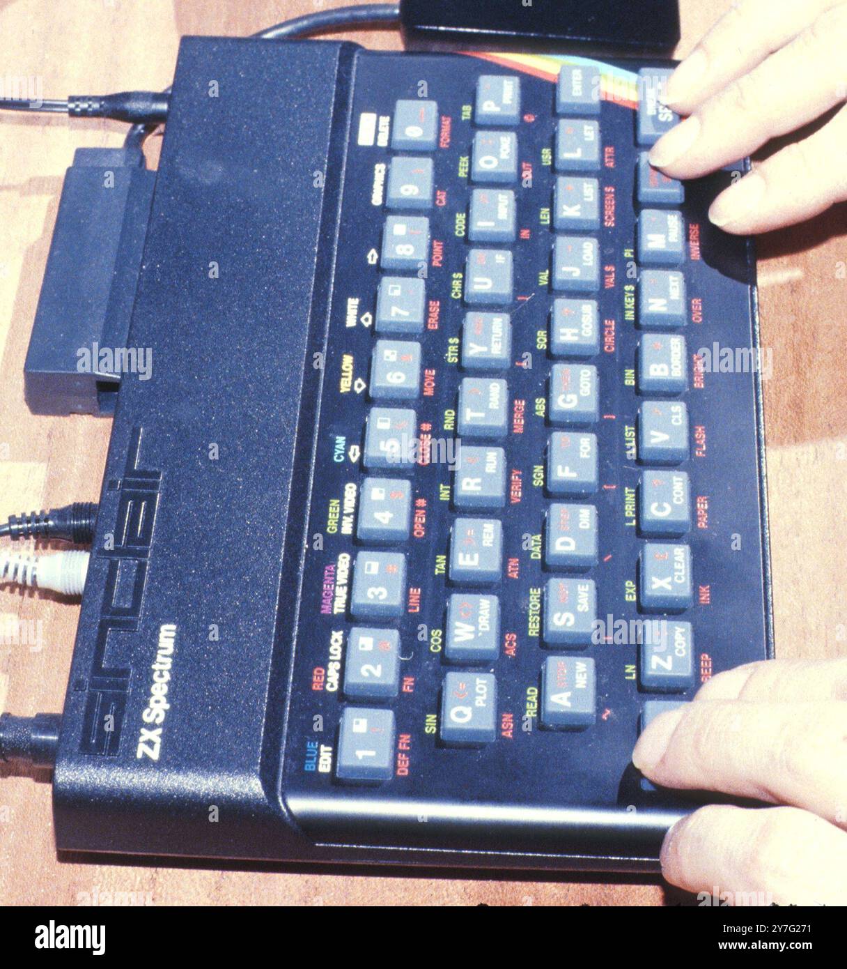 ordinateur personnel des années 1980. Banque D'Images
