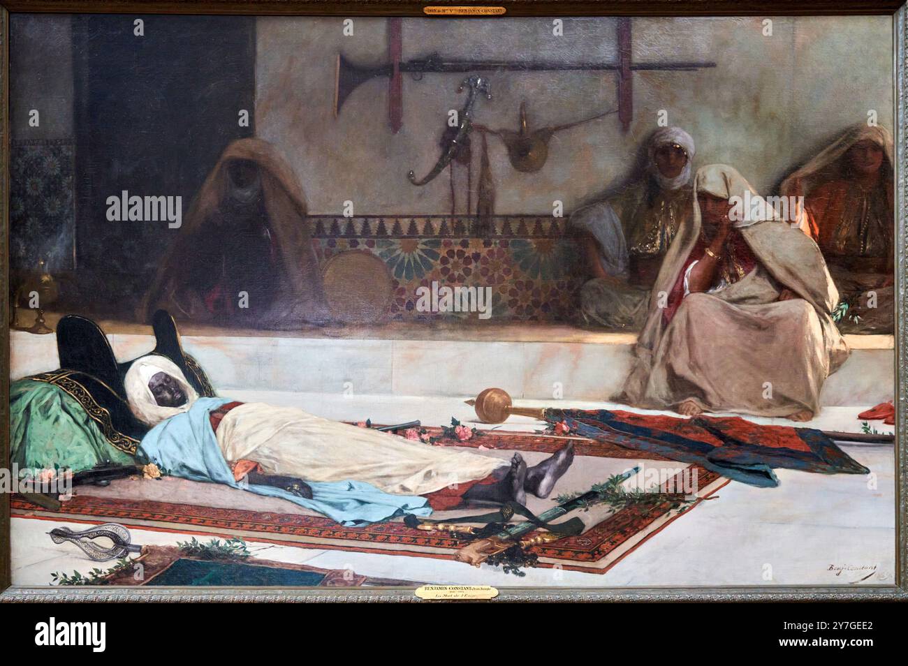 Le jour des funérailles, scène du Maroc, 1889, huile sur toile, Jean-Joseph Benjamin-constant, (Paris, 1845 - Paris, 1902), petit Palais, Musée des Beaux-Arts de la ville de Paris, Musée des Beaux-Arts de la ville de Paris, France. Banque D'Images