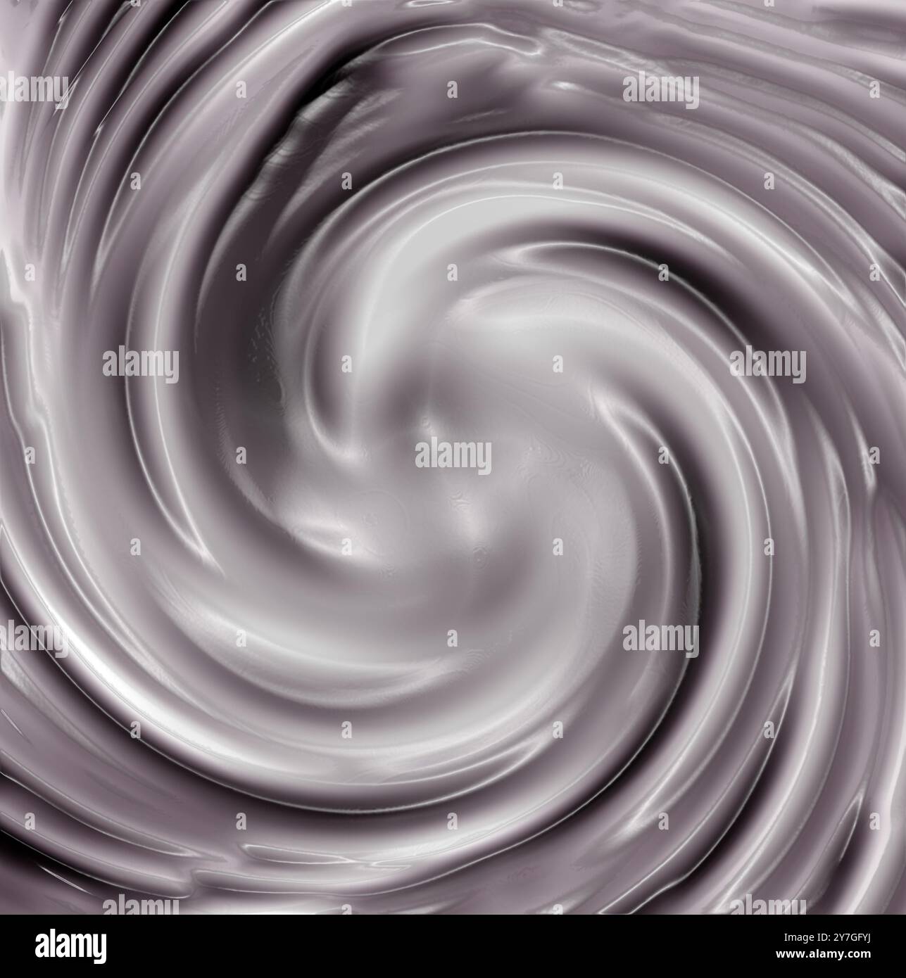 Gros plan abstrait monochrome tourbillonnant Banque D'Images