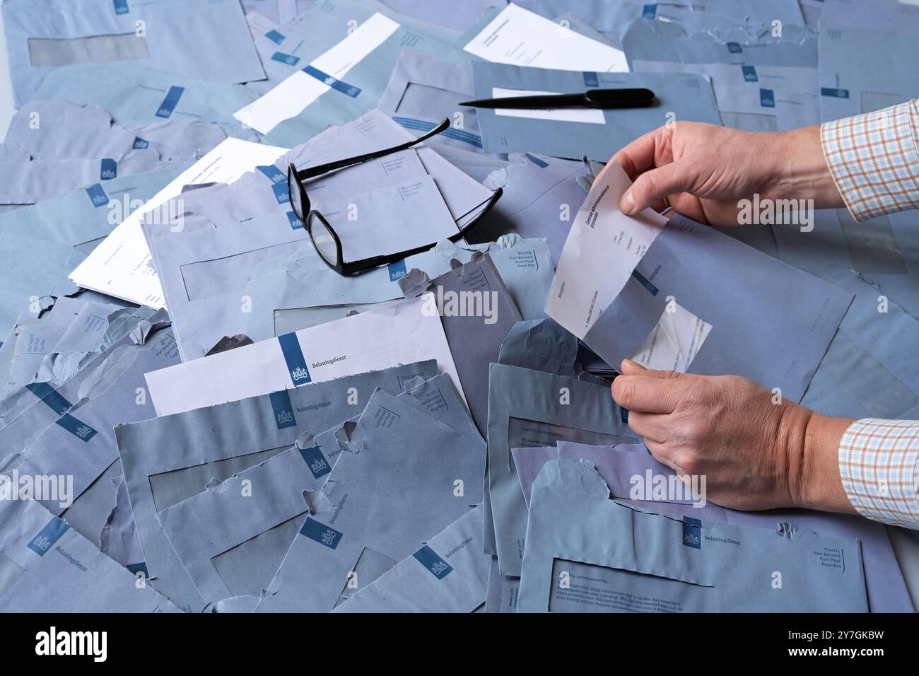 Formulaire fiscal néerlandais Banque D'Images