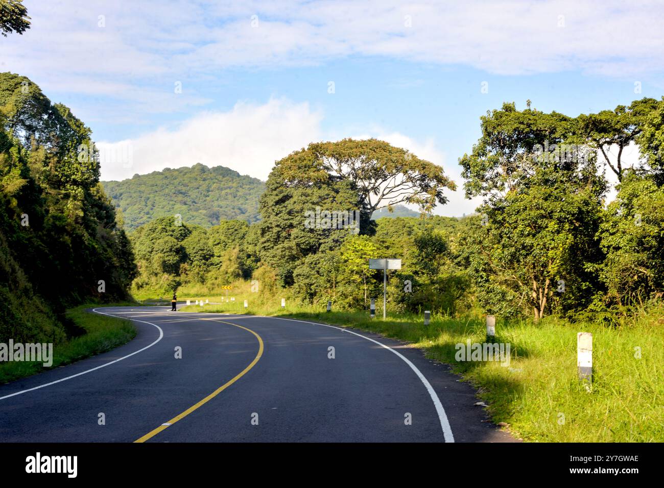 La route de Kisoro - Ouganda Banque D'Images