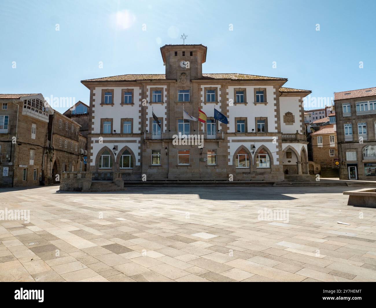 08.23.2024 Hôtel de ville à Muros en Galice en Espagne Banque D'Images