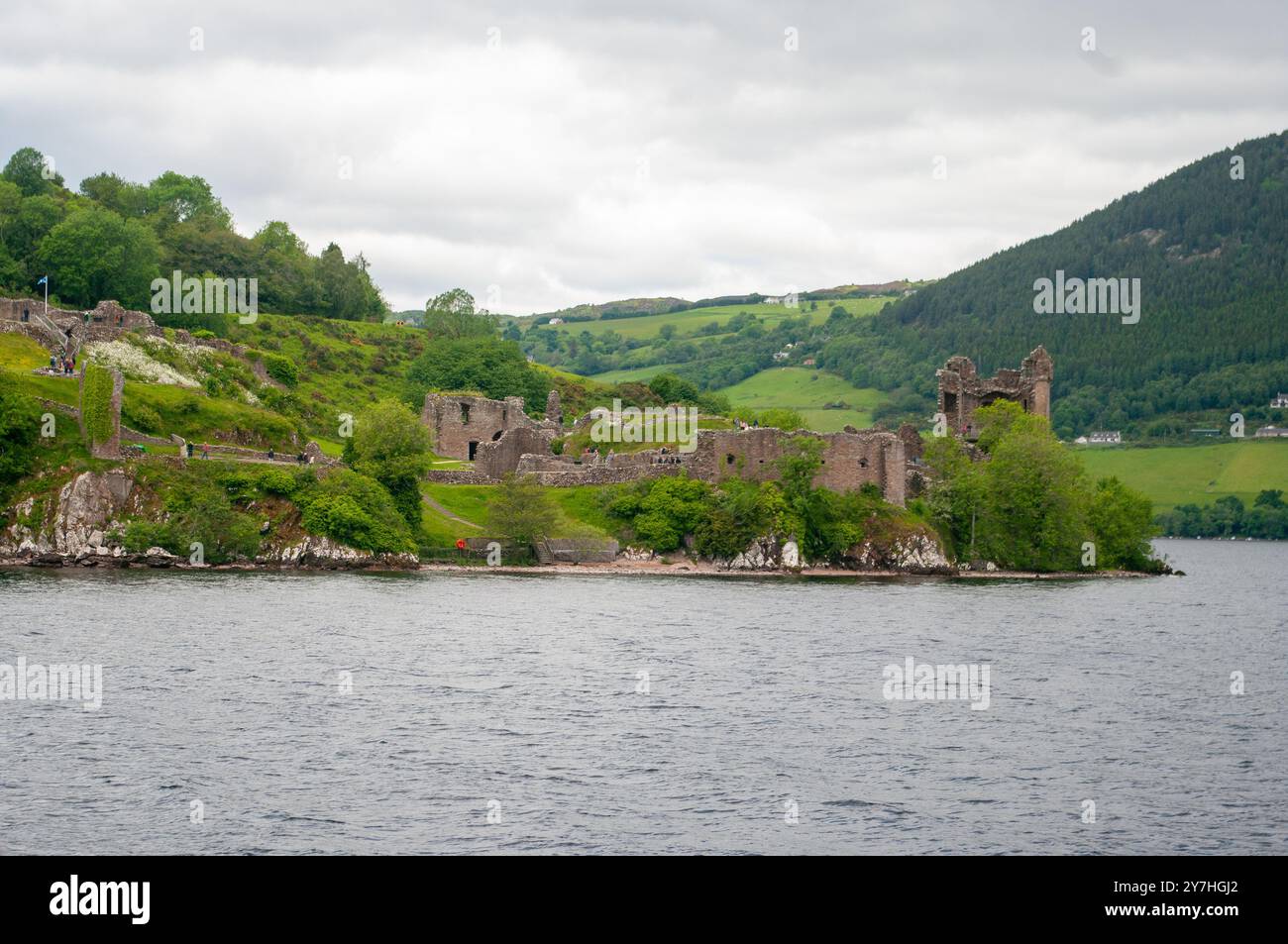 Château d'Urquhart Strone point Loch Ness Highlands écossais Écosse Banque D'Images