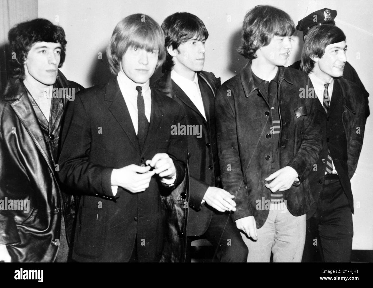 MICK JAGGER AVEC LE GROUPE POP THE ROLLING STONES À NEW YORK / ; 3 JUIN 1964 Banque D'Images