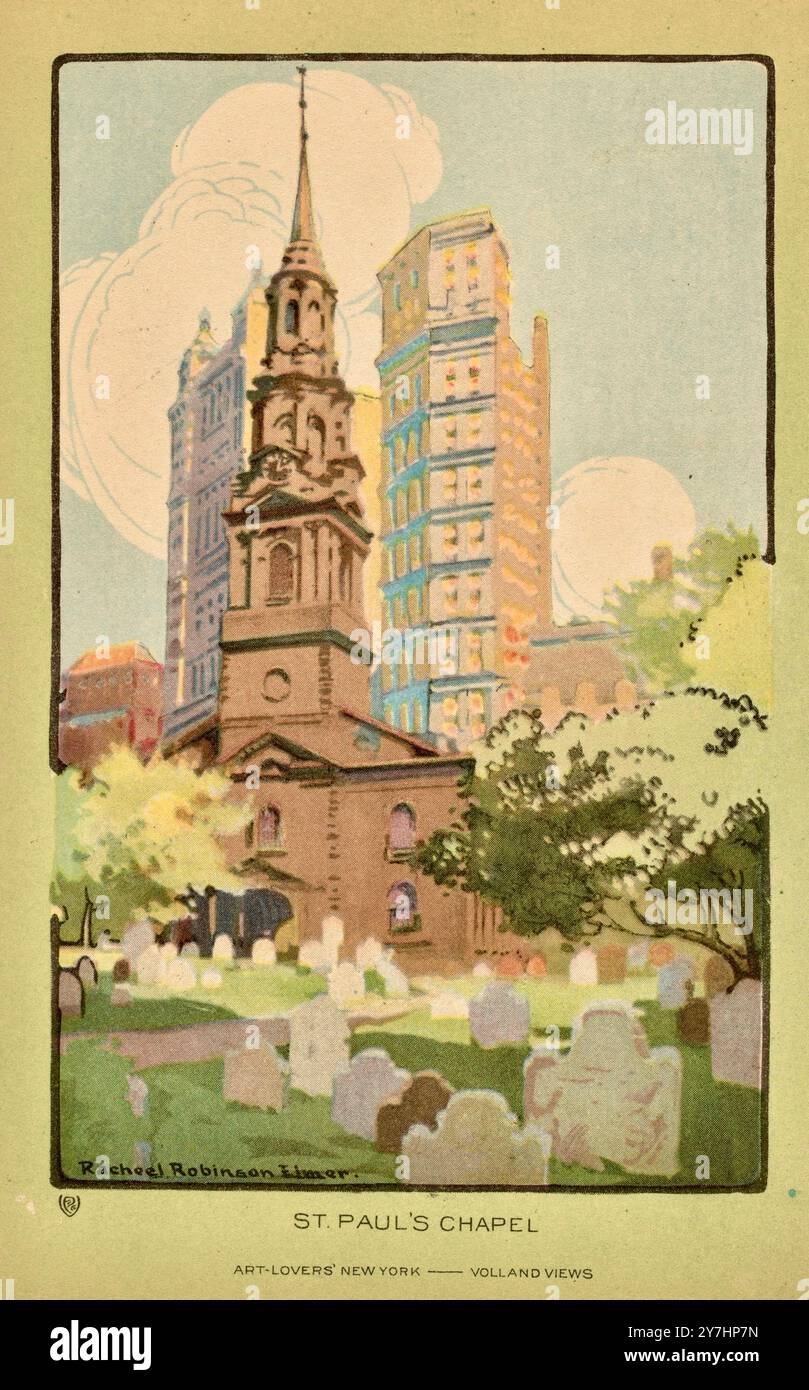 Rachael Robinson Elmer (artiste américaine) - Chapelle St Paul - 1914 Banque D'Images