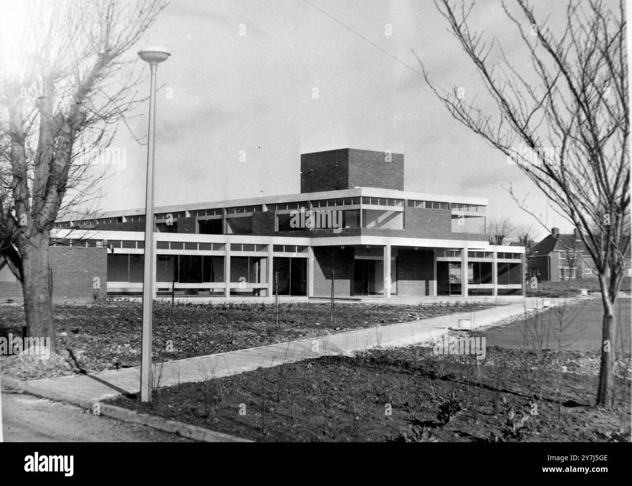 CASERNE DE CHICHESTER DE L'ARMÉE BRITANNIQUE - MESS DES NOUVEAUX OFFICIERS ; 3 MARS 1964 Banque D'Images