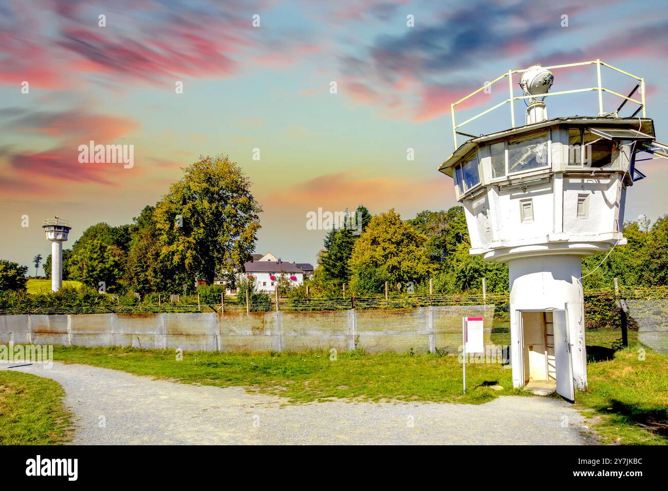 Frontière intérieure allemande Moedlareuth, Allemagne Banque D'Images