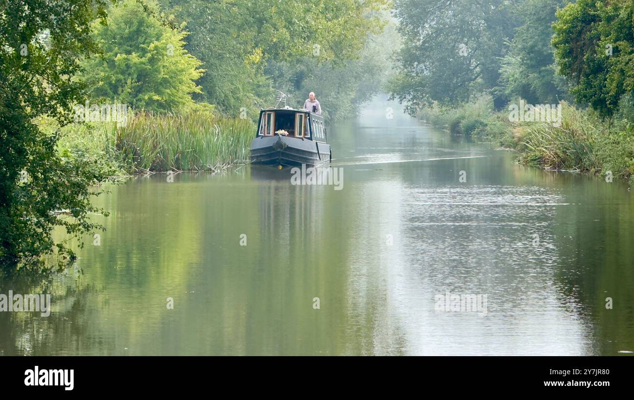 Le canal Kennet et Avon à Hungerford. - Image de stock capturée avec un smartphone