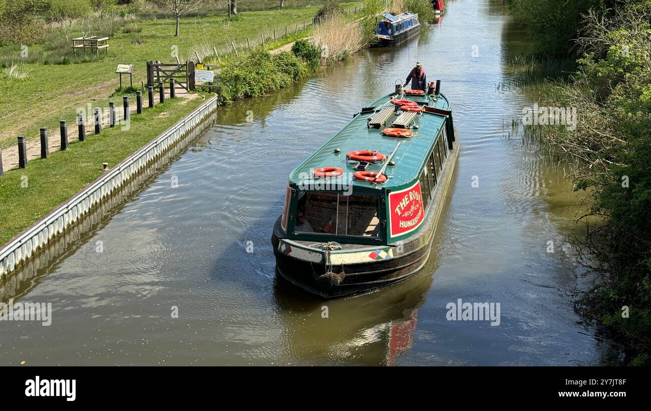 Le canal Kennet et Avon à Hungerford. - Image de stock capturée avec un smartphone