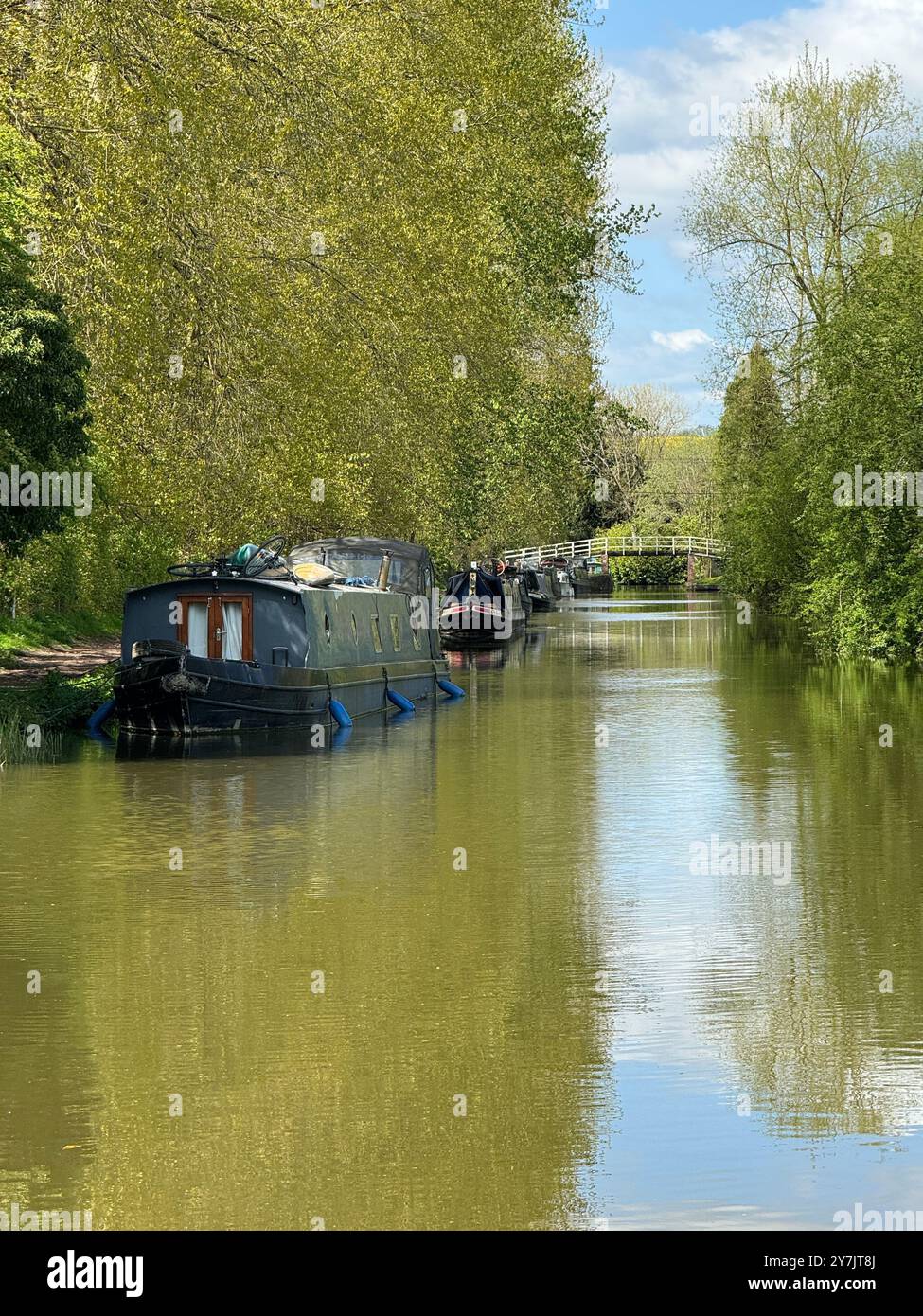 Le canal Kennet et Avon à Hungerford. - Image de stock capturée avec un smartphone